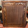 Ornate Wood Frame Shuttered Wall Mirror