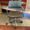 STEELCASE Teal & Brown Adjustable Height Office Chair