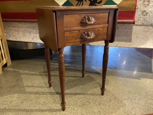 CARL FORSLUND Vintage Quaint American Drop-Leaf Side Table