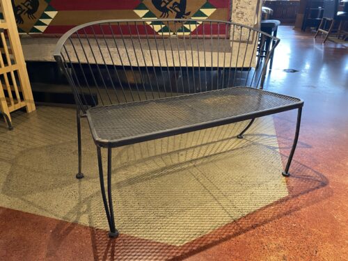 Sleek & Sturdy All-Metal Patio Bench