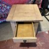 POTTERY BARN Blonde Benchwright Square Single Drawer End Table