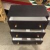 Stout Shallow Black 3-Drawer Side Dresser
