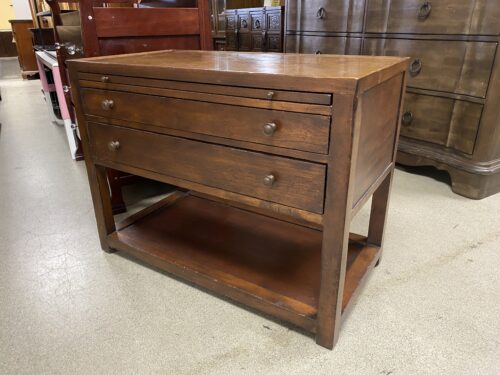 HENREDON Acquisitions Copper Top Accent Table with Drawers