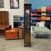 Dark Wood Display Cabinet with Burled Doors
