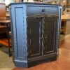 Wee Black Trapezoidal Single Drawer Cabinet