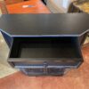 Wee Black Trapezoidal Single Drawer Cabinet
