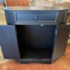 Wee Black Trapezoidal Single Drawer Cabinet