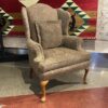 Succulents Floral Wingback Armchair