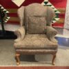 Succulents Floral Wingback Armchair