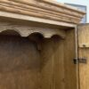 Rolling Carved Oak Armoire (No Shelves)