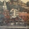 Picturesque Architectural Original Framed Art by Carl Johnson
