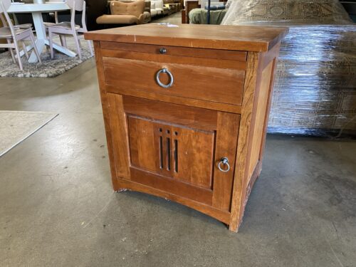 BENT WOOD Mission Style Nightstand