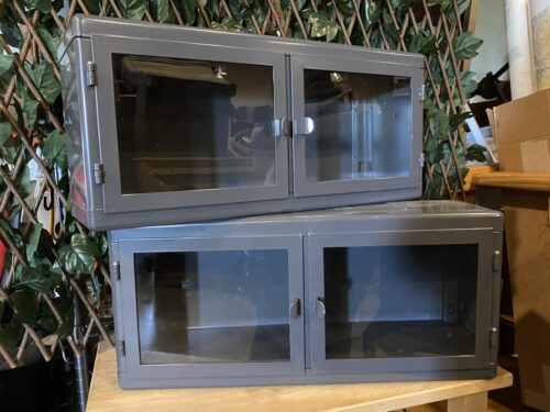 IKEA Grey Metal Wall Shelf Set (2)
