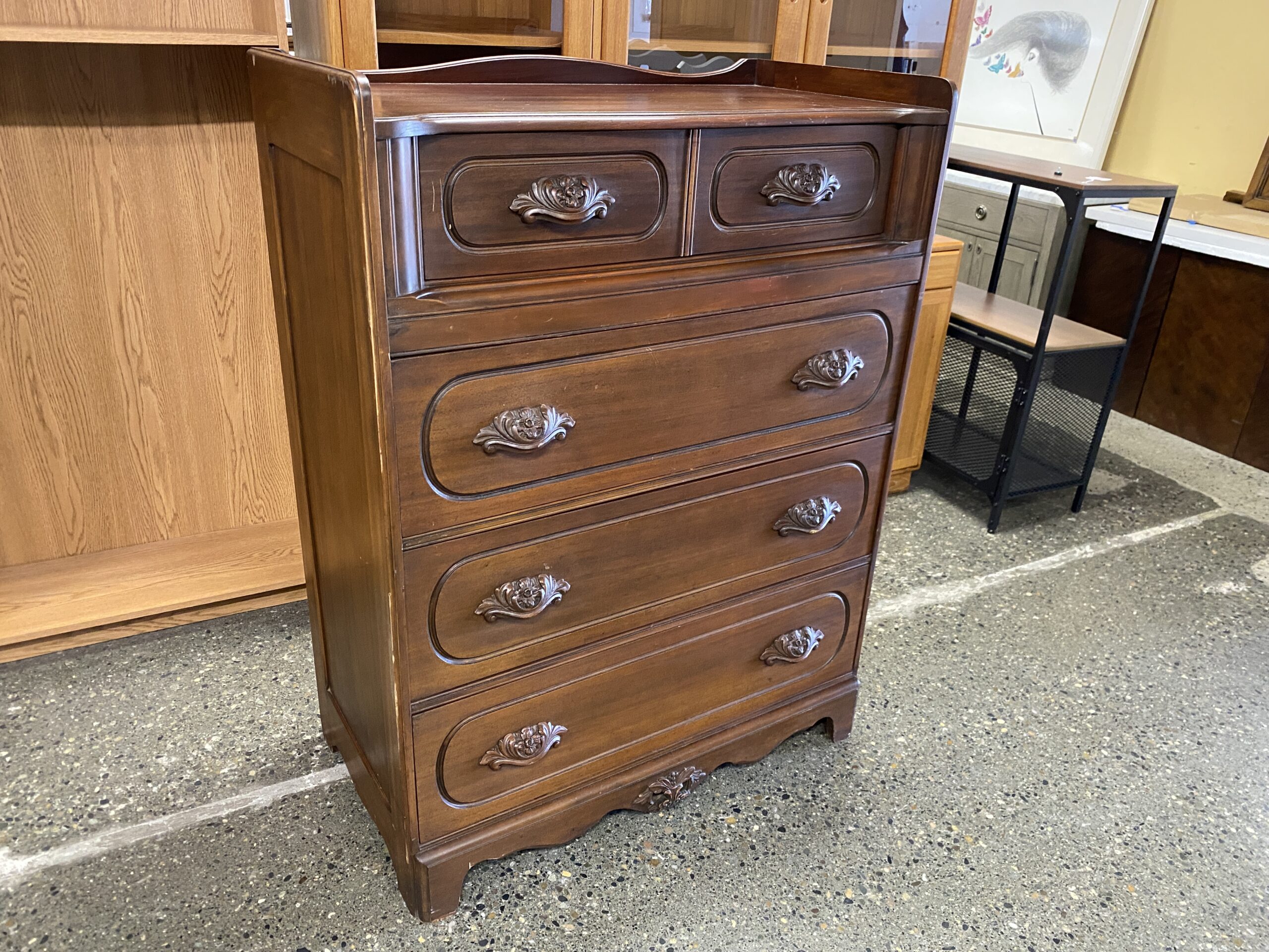 MEIER & FRANK Dark 4-Drawer Dresser