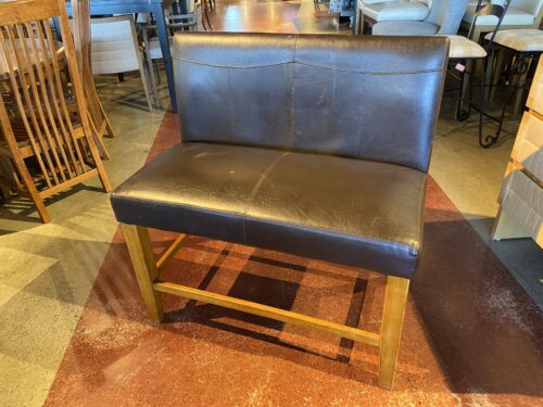 ASHLEY FURNITURE Leather Double Barstool