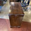 Vintage Four-Drawer Chest with Unique Wood Grain and Brass Pulls