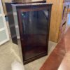 Right Hinged One Door Glass Display Cabinet on Wheels