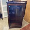 Right Hinged One Door Glass Display Cabinet on Wheels