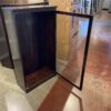 Right Hinged One Door Glass Display Cabinet on Wheels
