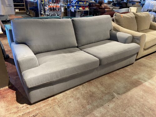 Contemporary Boxy Grey Sofa
