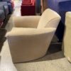 DONGHIA Cream Colored Swivel Chair