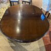 PIER 1 Oval Shaped Wood Dining Table with Glass Top
