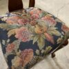 Cherry Wood Dining Table with Set of 6 Floral Chairs