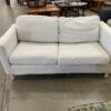 IKEA White Square Fabric Loveseat