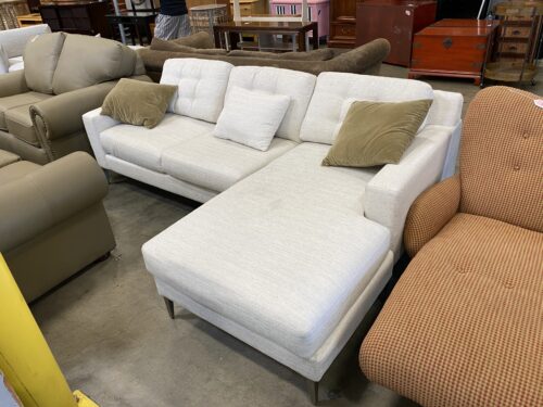 JOHNATHAN LOUIS Made in the USA White Fabric Sectional