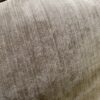 Wide Brown Fabric Curved Arm Sofa
