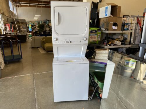 GE Stacked Electric Washer and Dryer Model #GUD27ESSJ1WW