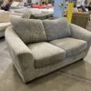 Grey Fleck Pattern Fabric Loveseat