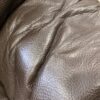 Espresso Brown Faux Leather Large Sofa