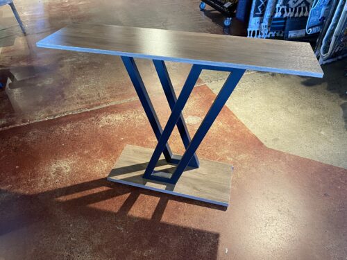 43.5" Console Table with Metal V Shaped Base