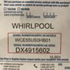NEW! WHIRLPOOL 30-in 4 Burner Smooth Surface Black Electric Cooktop Model #WCE55US0HB1