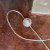 White Distressed Floor Lamp with Drum Shade