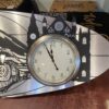 Three Clock Metal Wall Art with Rainier Background