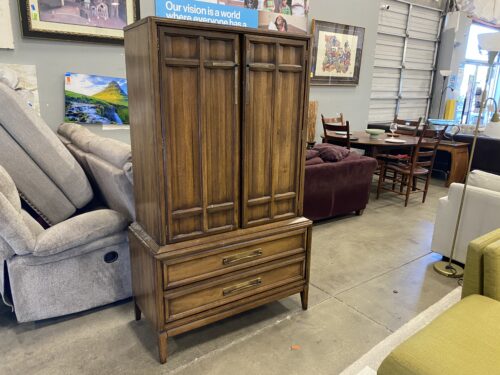 STANLEY MCM Dark Wood Armoire