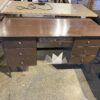Mid-Century Desk with Six Drawers