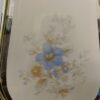 TIFFANY Antique Gold Floral Glass Touch Lamp