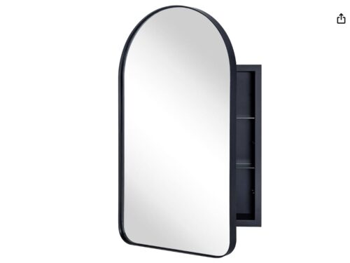 NEW! EGHOME  Black Arch Medicine Cabinet