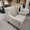 NATHAN ANTHONY Beige Waves Sloped Armchair
