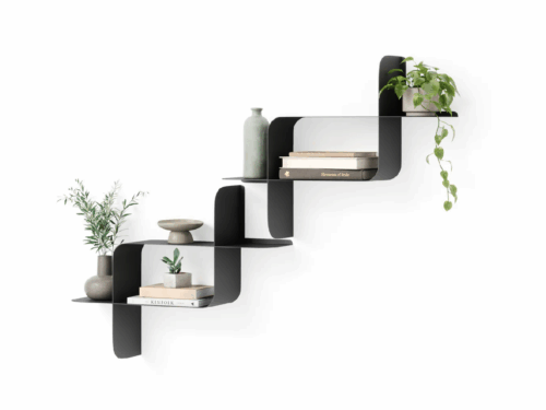 NEW! UMBRA Montage Black Metal Shelf Set
