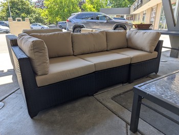 NEW! TK CLASSICS Belle 3-Piece Sofa with Cushions in Wheat (Auburn Store)
