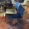 STEELCASE Set of 8 Stackable Backliner Chairs