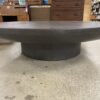 RESTORATION HARDWARE Otto Round 60" Coffee Table in Black Waxed Concrete