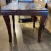 Slate Stone Stop Side Table with Wood Legs