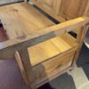 Made in Mexico High Back Wooden Storage Bench