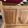 Made in Mexico High Back Wooden Storage Bench