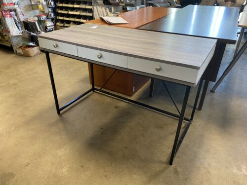 Hilton Grey and White Wood Desk